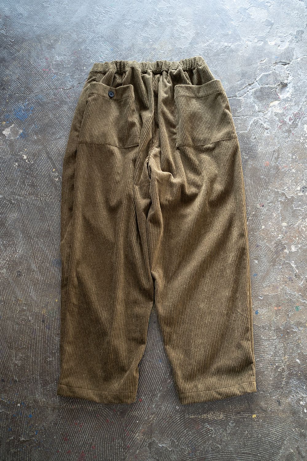 【ラスト1点】【23AW】綿×レーヨンコーデュロイイージーパンツ(OLIVE)