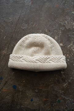 【23SS】Yagasuri Knit Cap(IVORY)