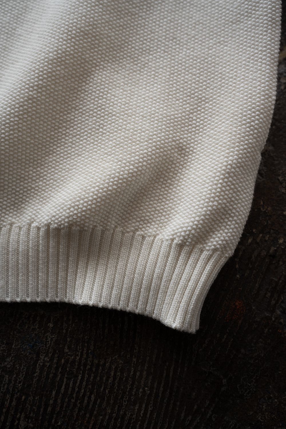 【ラスト1点】【26AW】10Gニットジップカーディガン(IVORY)