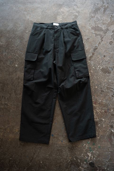 【26SS】コットンモールスキンカーゴパンツ(DARK GREEN)