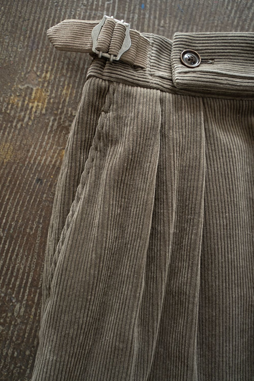 【ラスト1点】2-Tack Corduroy Painter Pants/2タックコーデュロイペインターパンツ(BROWN)