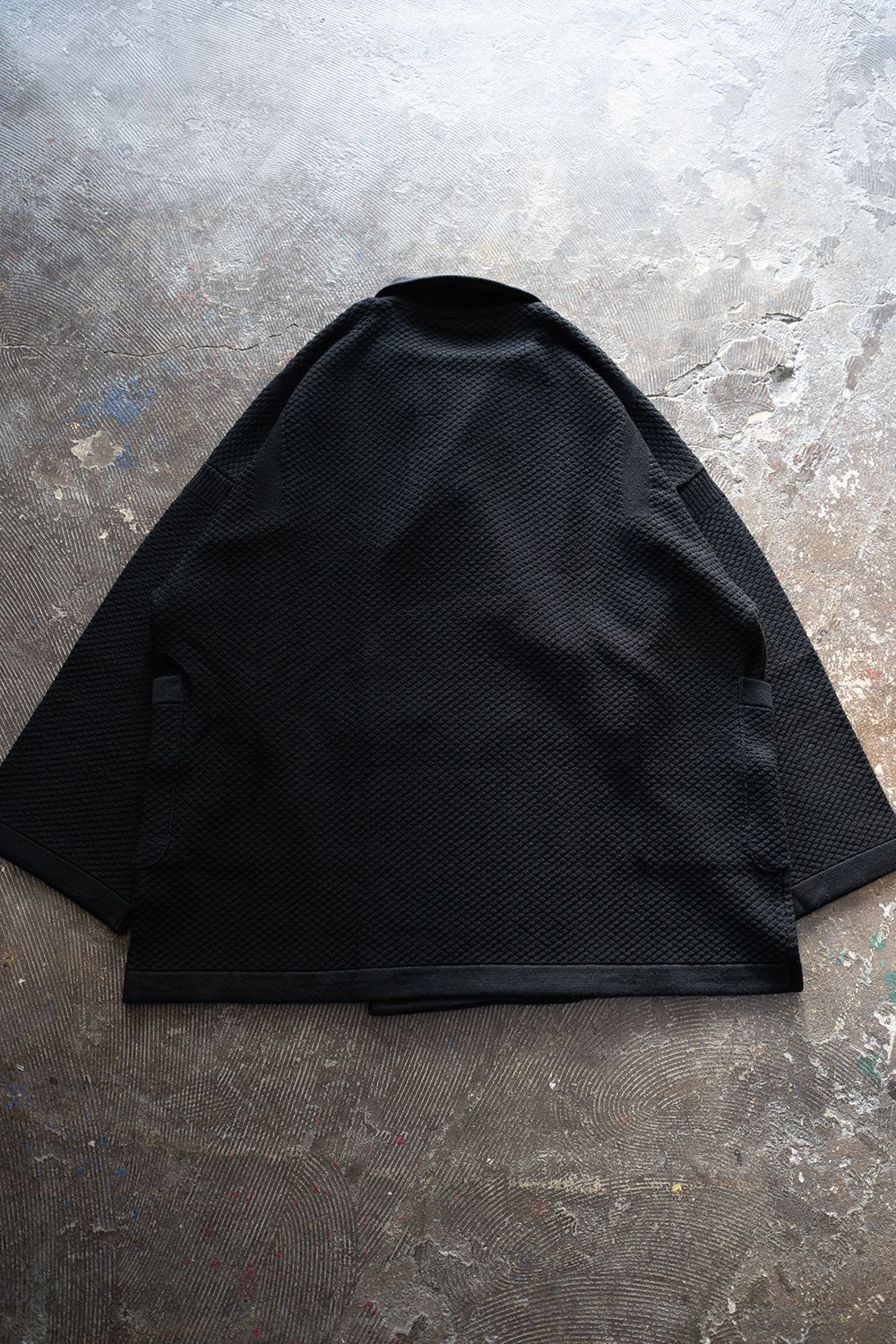Arare Double Knit Coat(BLACK)