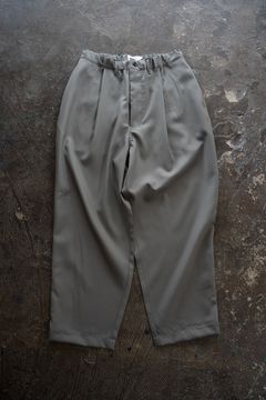 【26SS】ウォッシャブルウールイージースラックス(GREY)