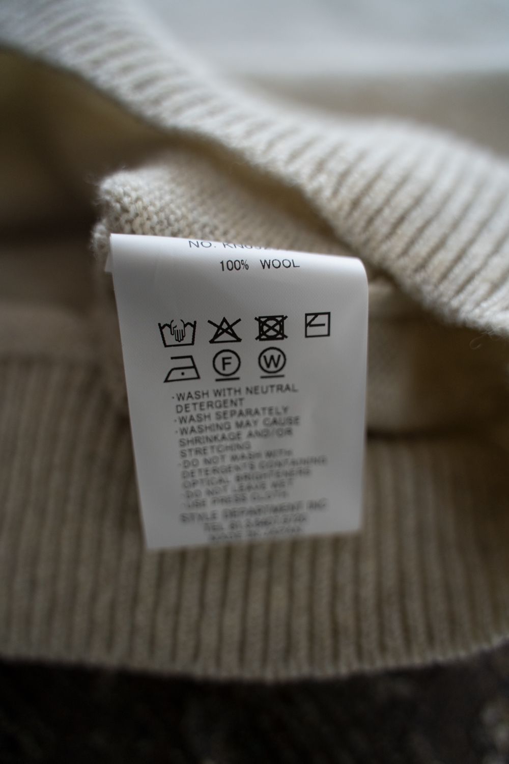 【25AW】モックネックメランジニット(MELANGE OATMEAL)