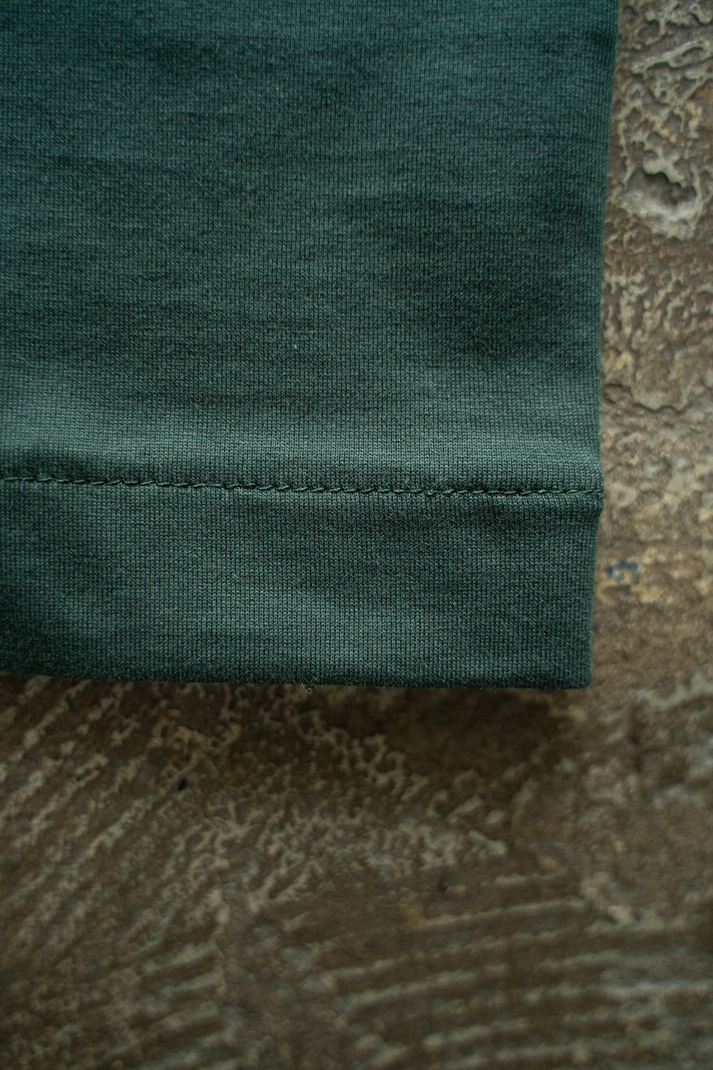 【ラスト1点】【25SS】オーバーサイズネックリブTシャツ(GREEN)