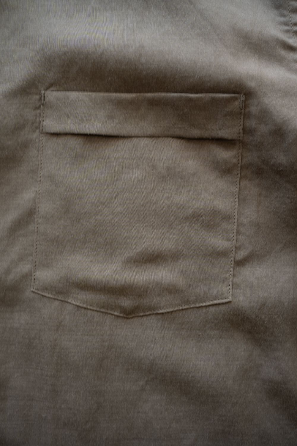 【26SS】セルロース×ラミーオープンカラーシャツ(MOCHA BEIGE)