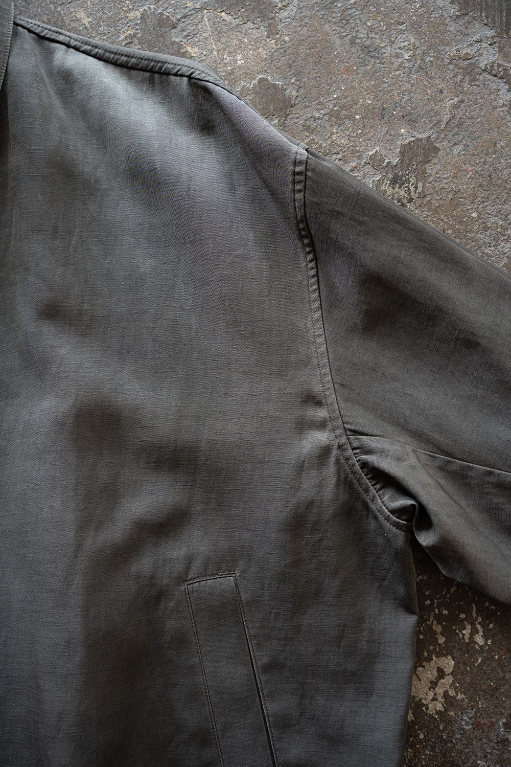 【26SS】ピグメントプリントジップブルゾン(DUSTY GREY)