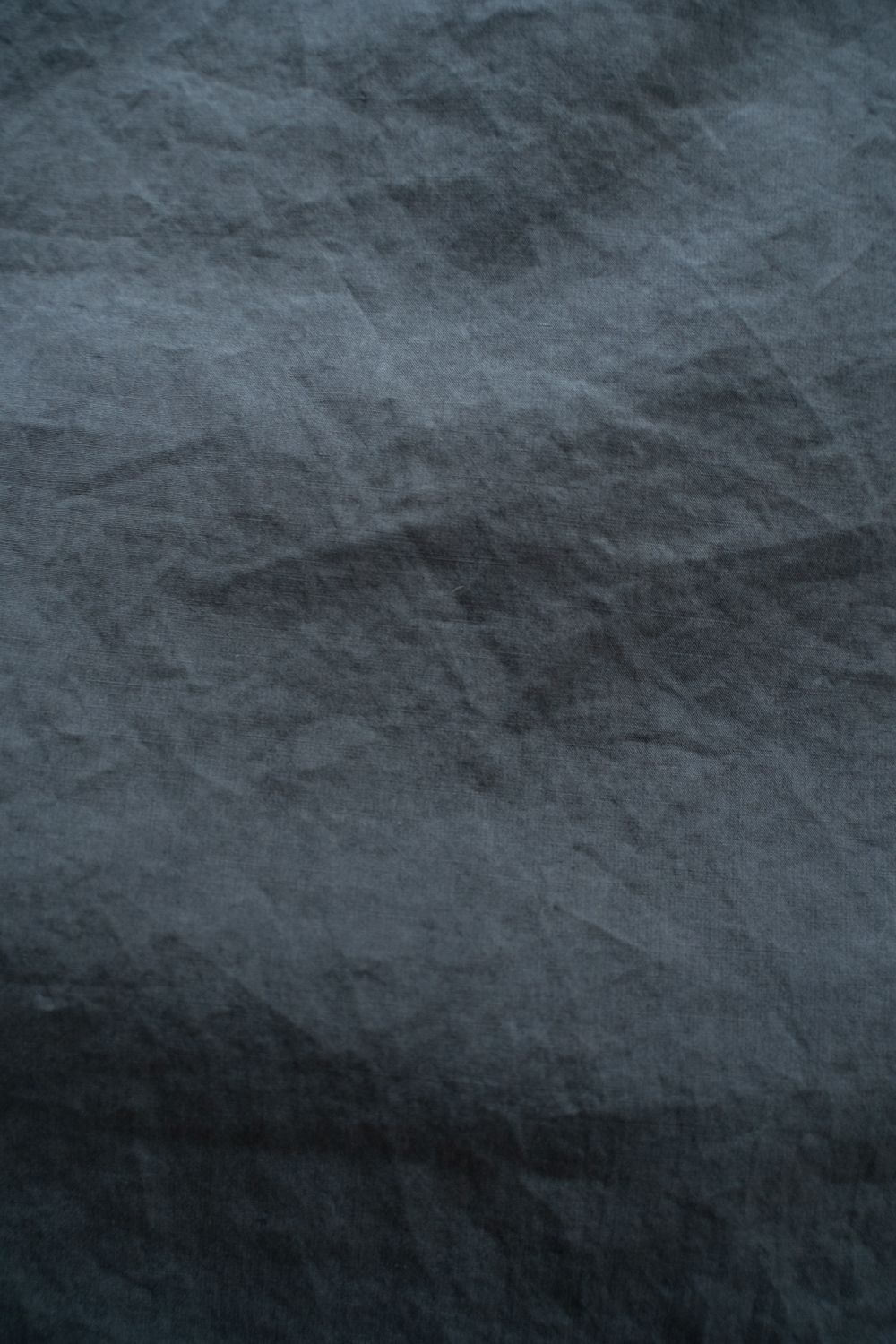 【26SS】極小襟コットン×リネンタイプライターシャツ(BLUE GREY)