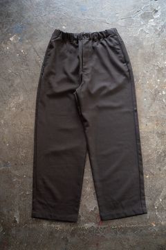 【ラスト1点】【23AW】ウール×ポリエステルイージーパンツ(DARK BROWN)