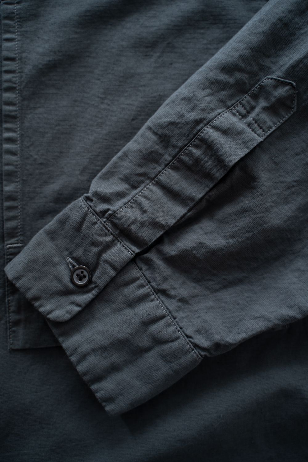 【26SS】コットン×ヘンプオーバーシャツ(BLUE GREY)