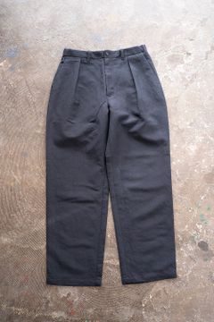 【ラスト1点】【23SS】ウール×リネンインタックイージーパンツ(NAVY)