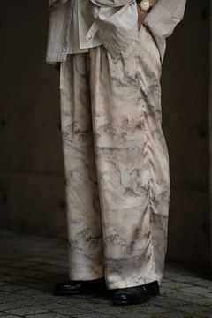 【ラスト1点】【25SS】Abstract Wide Easy Pants/アブストラクトワイドイージーパンツ(IVORY)