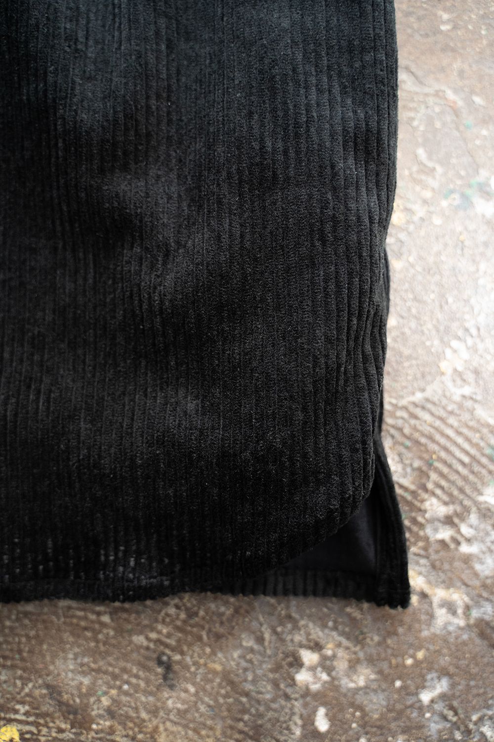 【ラスト1点】【25AW】綿×レーヨンコーデュロイシャツジャケット(BLACK)