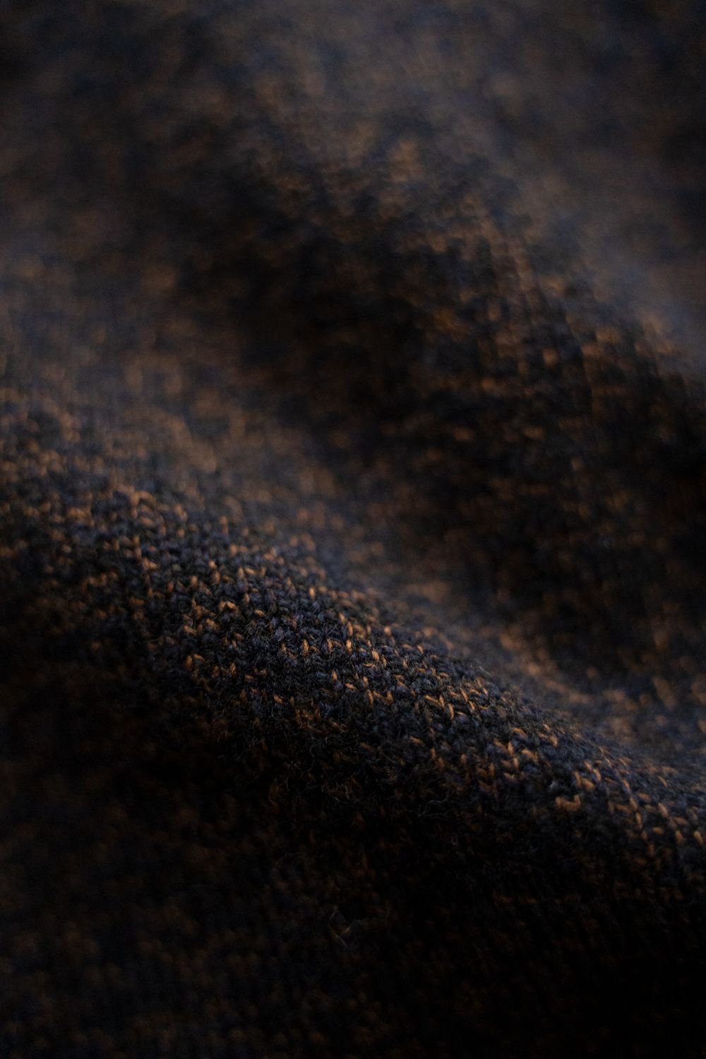 【25AW】モックネックメランジニット(MELANGE NAVY)