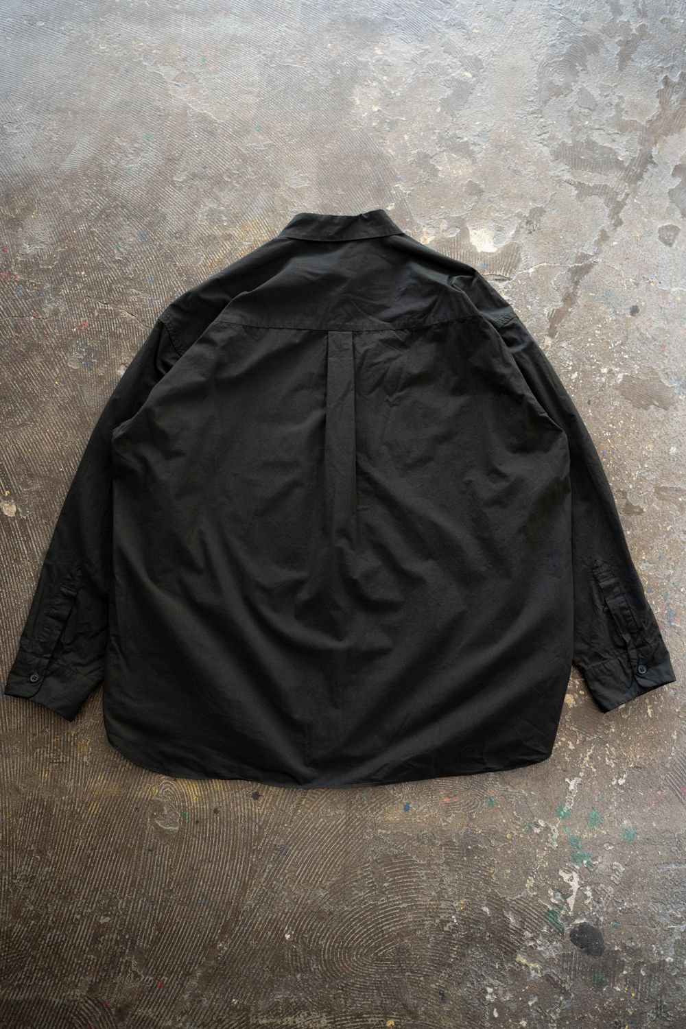【ラスト1点】【25AW】ガーメントダイオーバーシャツ(INK BLACK)