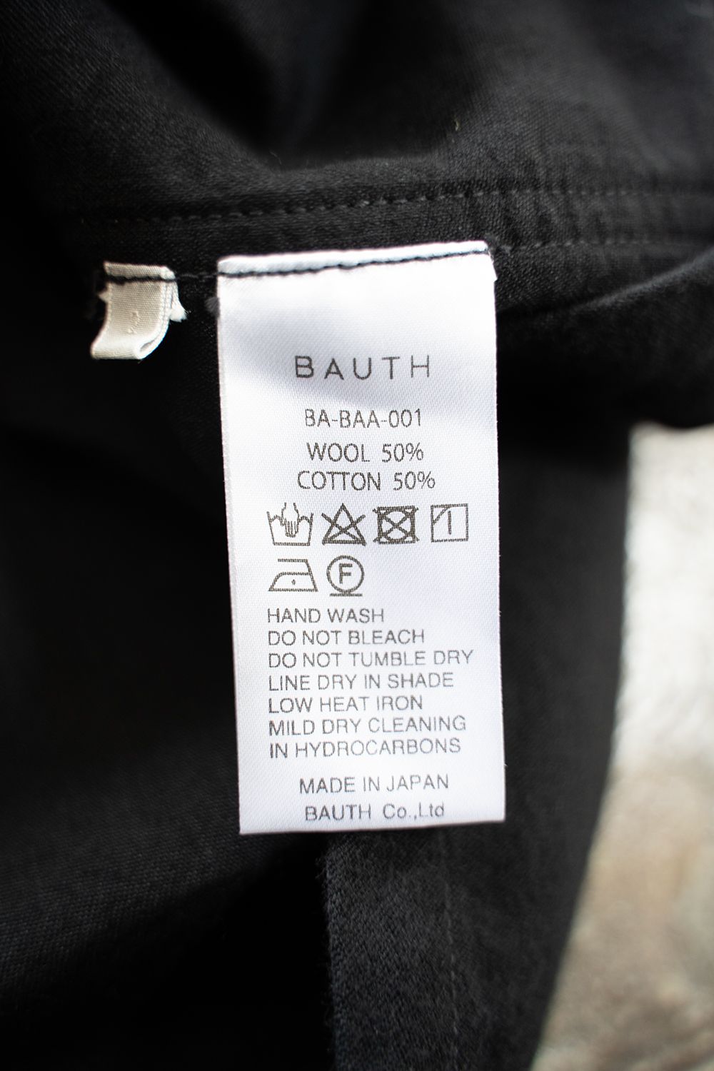 【25AW】Wool Cotton Moleskin Jacket(BLACK)
