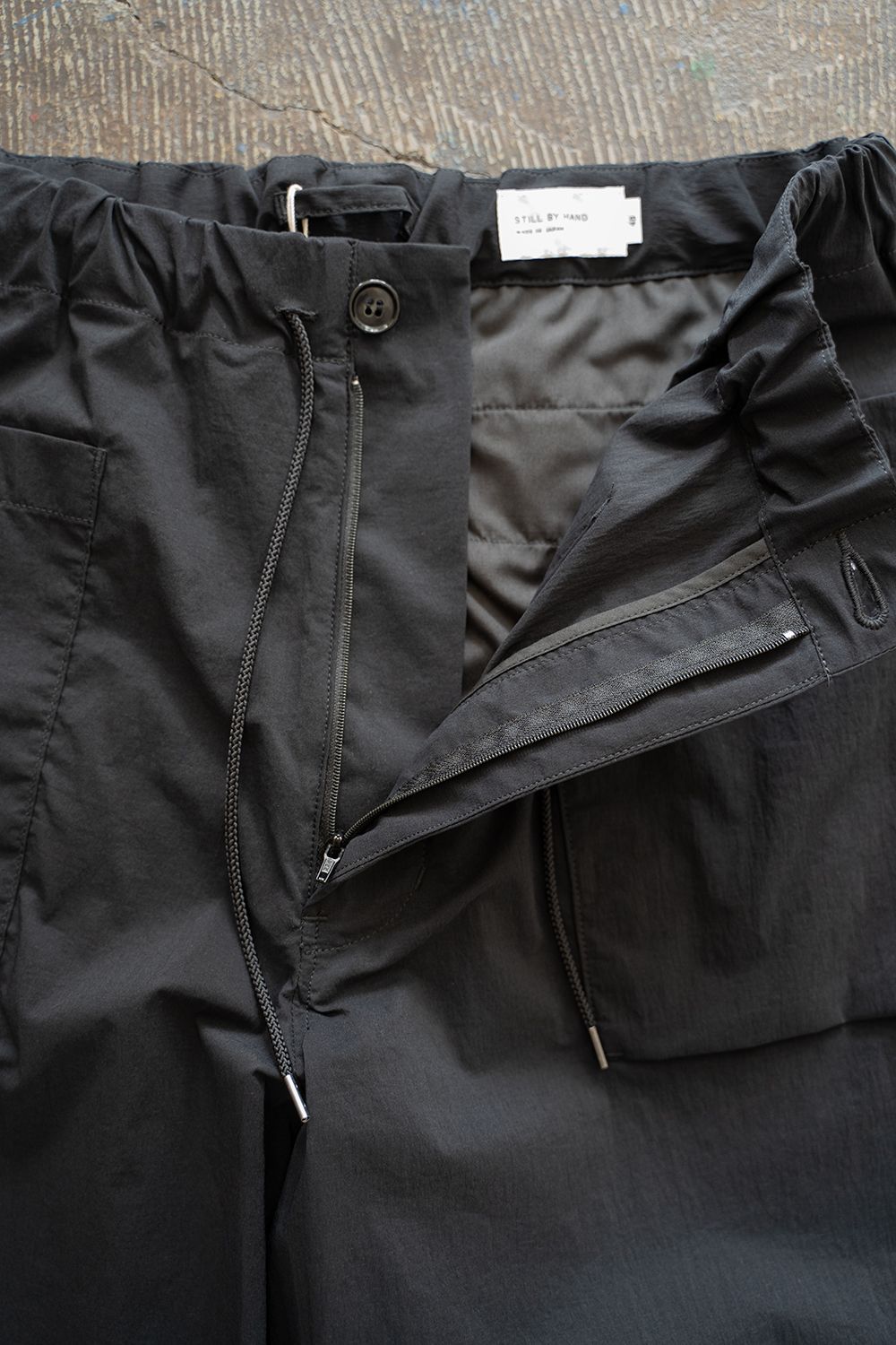【ラスト1点】【23SS】タスランナイロンパッチポケットイージーパンツ(BLACK)