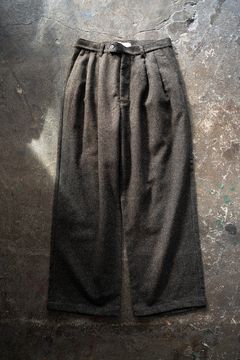 【ラスト1点】【24AW】5者混ネップツイードスラックス(BROWN)