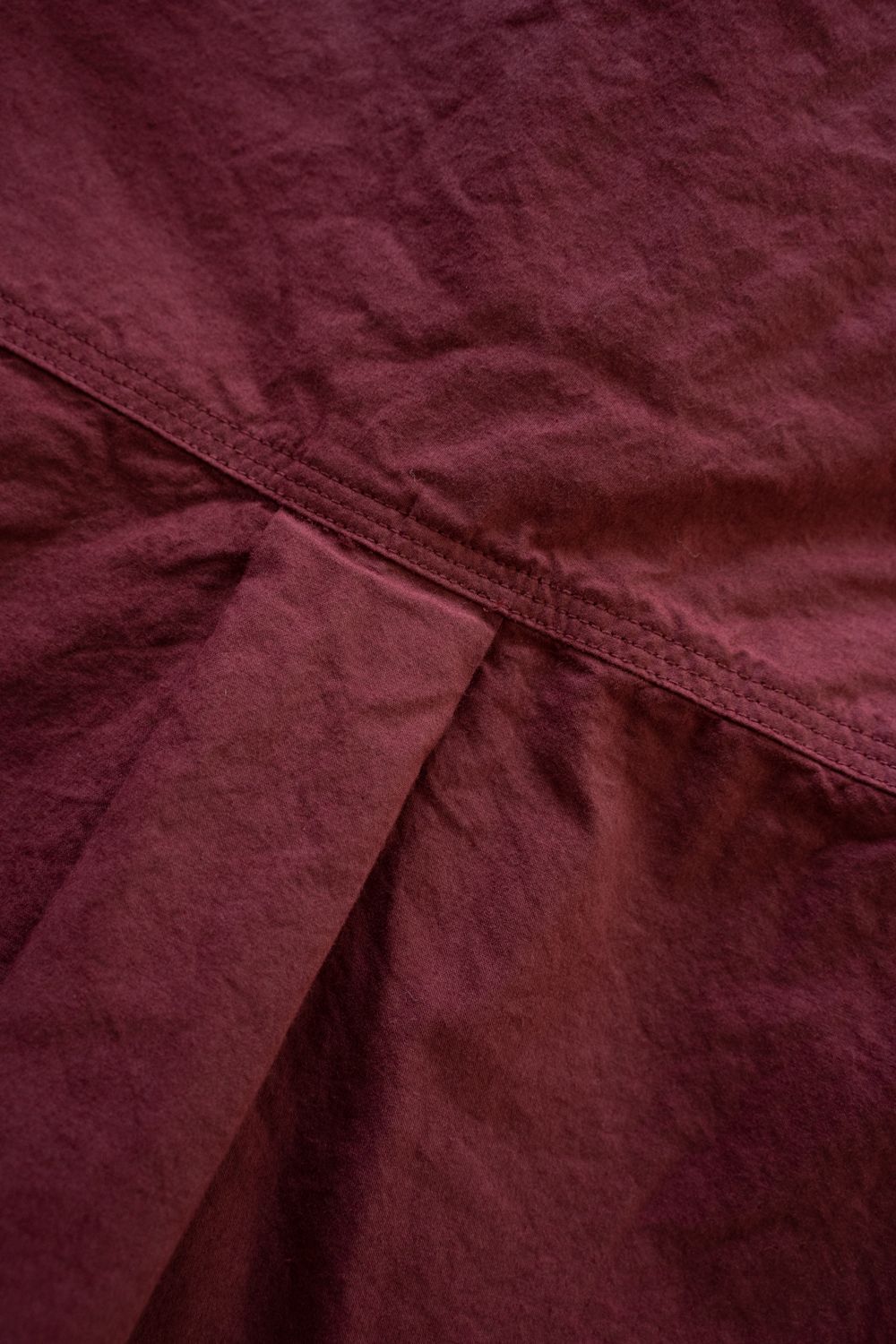 【ラスト1点】【25AW】ガーメントダイダンプシャツ(BORDEAUX)