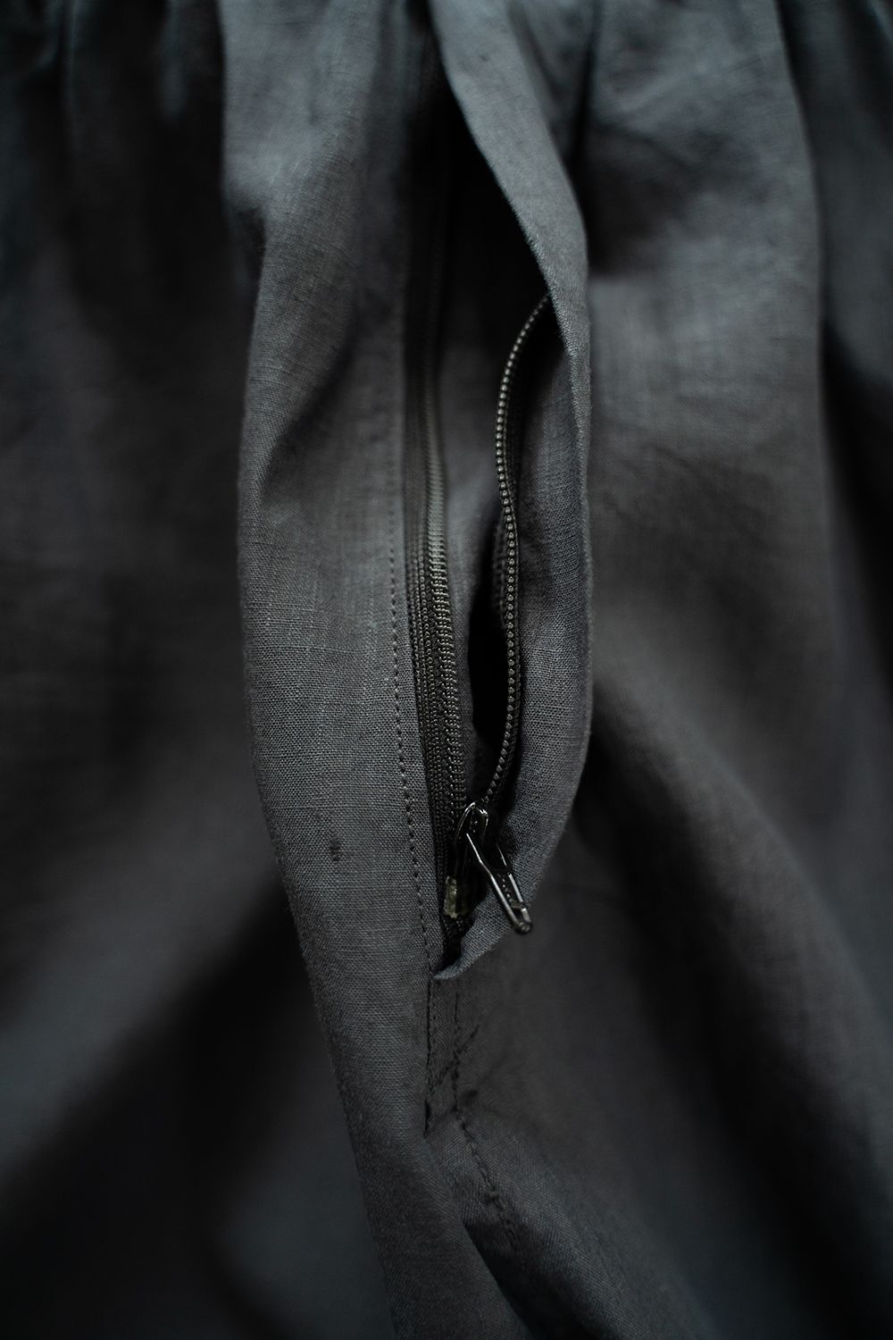MITTAN 高密度大麻 ワイドパンツ 墨黒 サイズ2 再入荷” 大麻ワイドパンツ 高密度 墨黒 (UNISEX) −PT-31