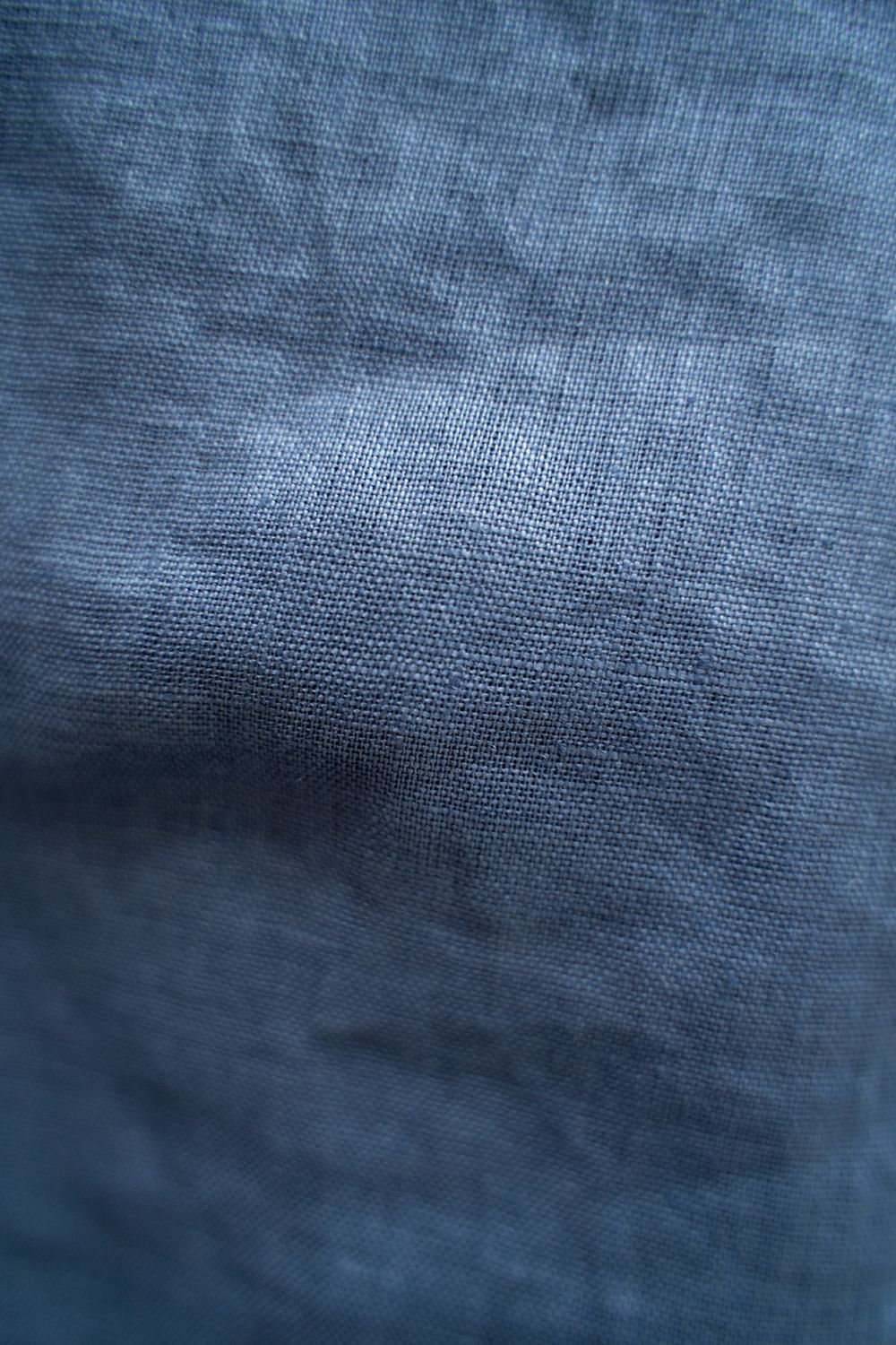【ラスト1点】【24SS】リネンバンドカラーシャツ(BLUE)