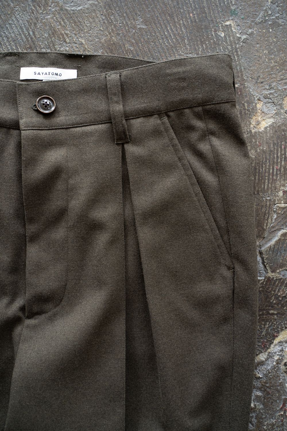 【25AW】2-Tack Slacks/2タックスラックス(BROWN)