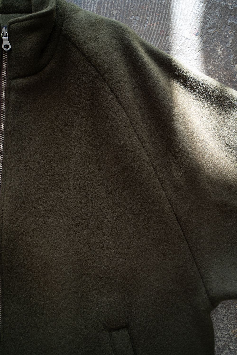 【24AW】Melton Track Jacket/メルトントラックジャケット(OLIVE)