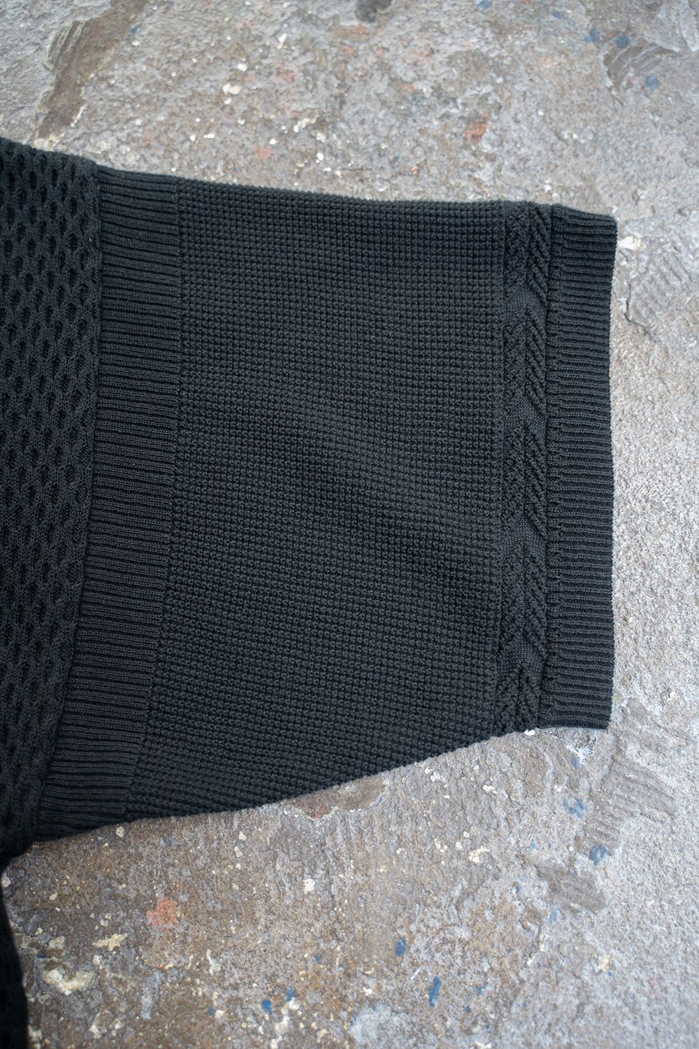 【ラスト1点】【22SS】Namikage Henley Knit(BLACK)