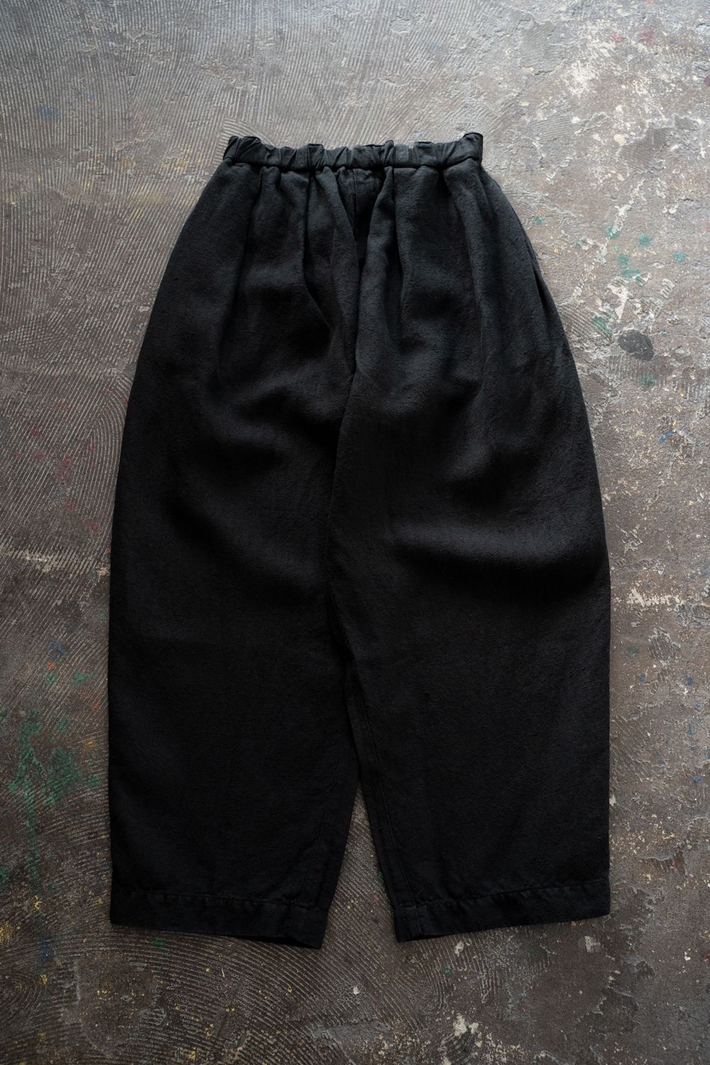 起毛大麻パンツ(黒)