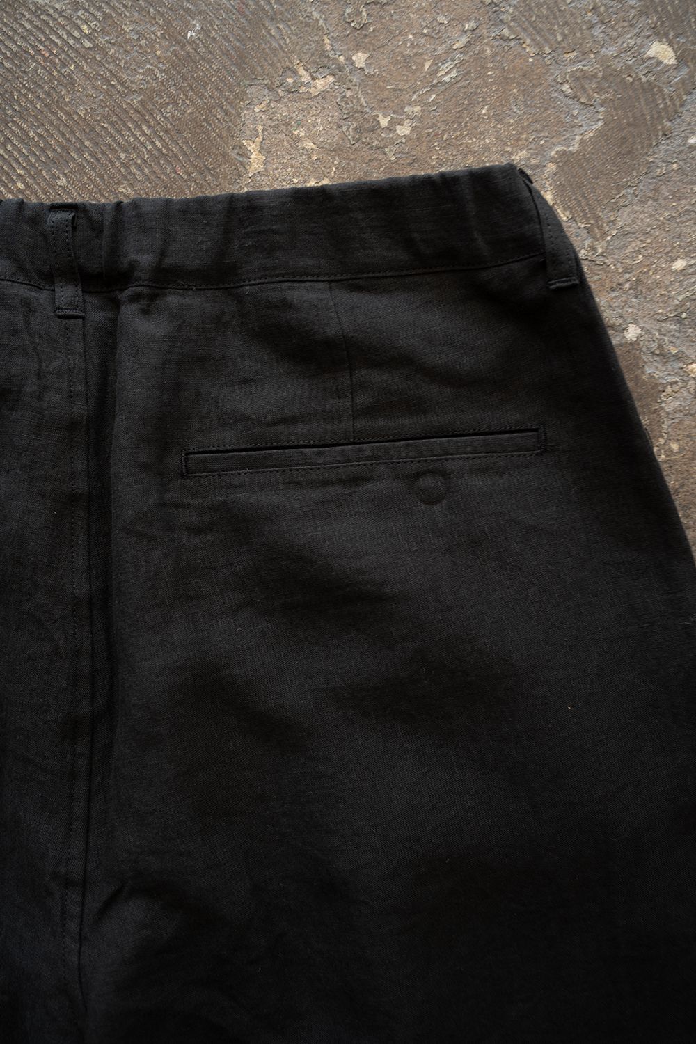 【26SS】リネン2タックワイドイージーパンツ(BLACK)