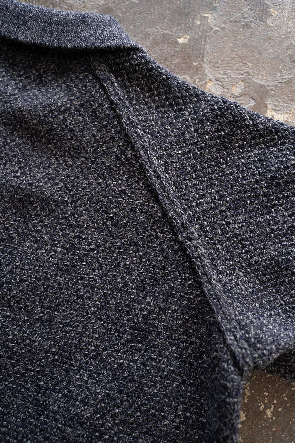 【ラスト1点】【24AW】5Gニットブルゾン(MELANGE NAVY)