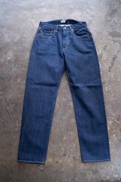【ラスト1点】インディゴスビンコットン13.5ozテーパードデニム(ONE WASH)