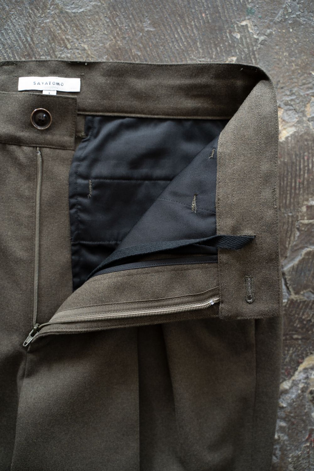 【25AW】2-Tack Slacks/2タックスラックス(BROWN)