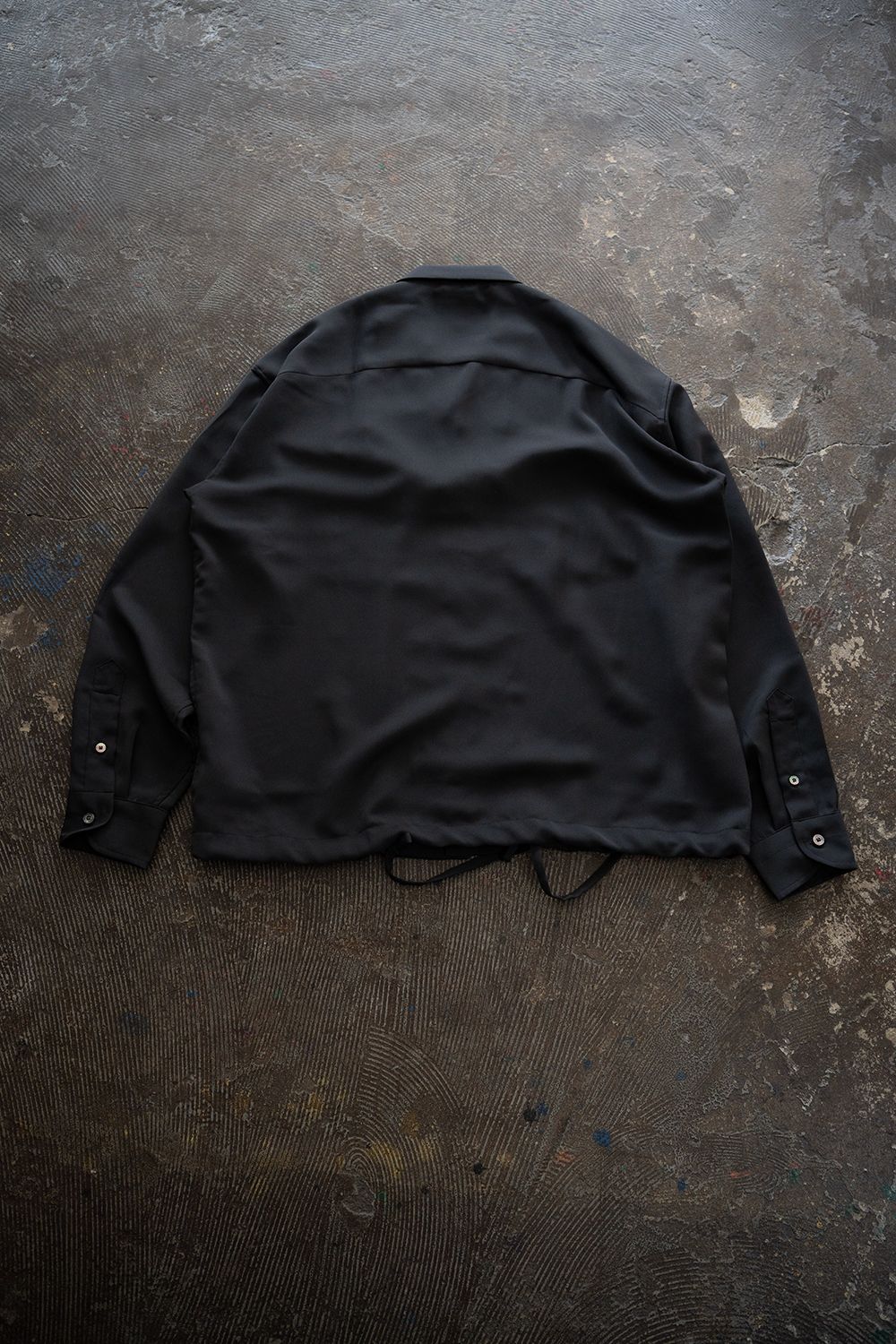 【ラスト1点】【26SS】PE Drape Fatigue Shirt/ポリエステルドレープファティーグシャツ(GRAY)