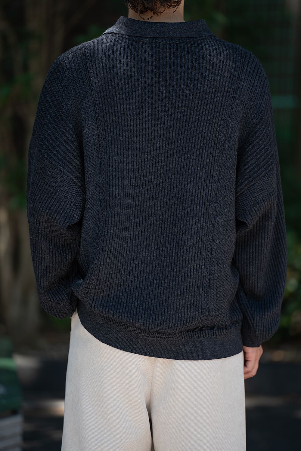 【26AW】Teriha Zip Polo(NAVY)