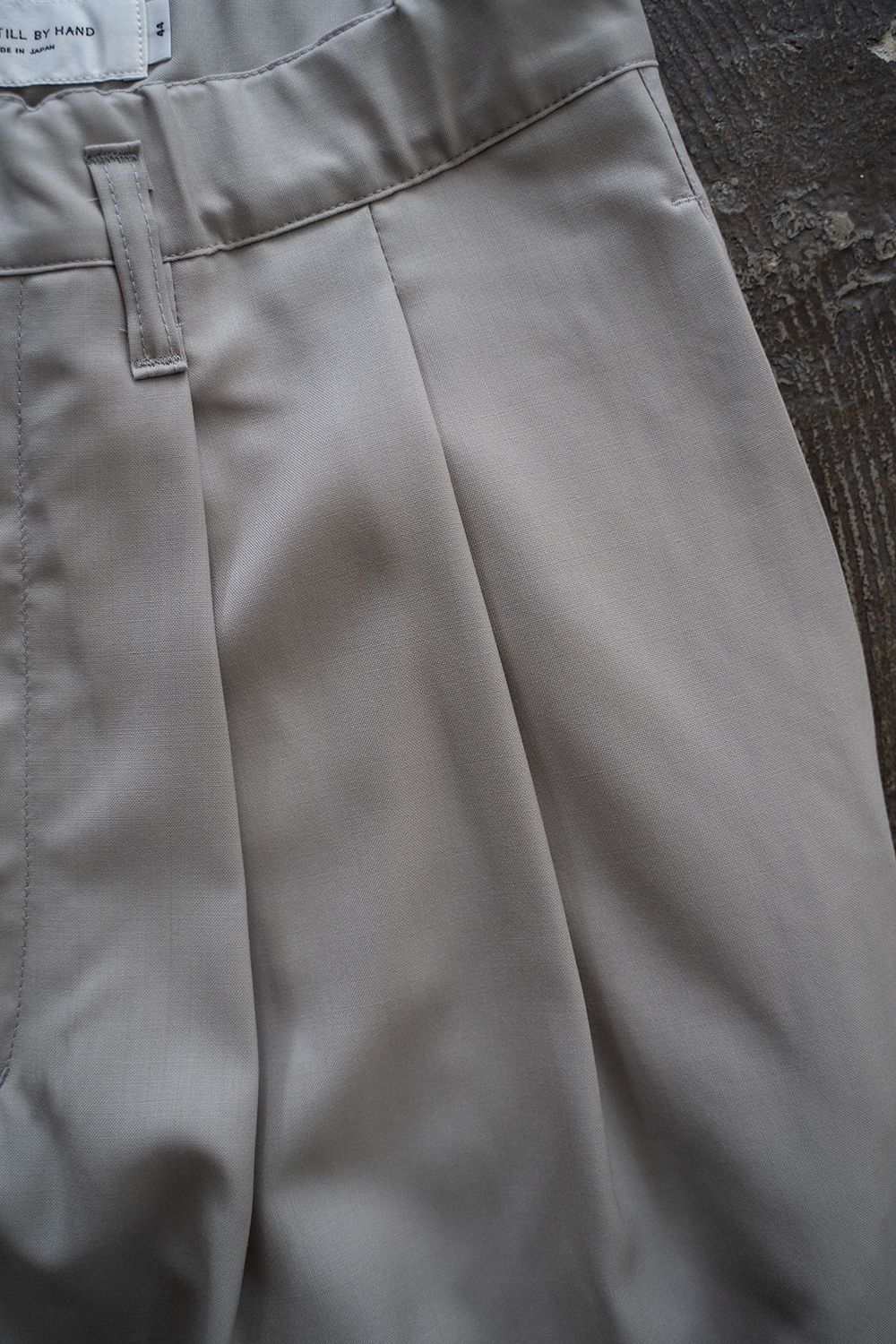 【ラスト1点】【24SS】ウォッシャブルウールイージースラックス(TAUPE)