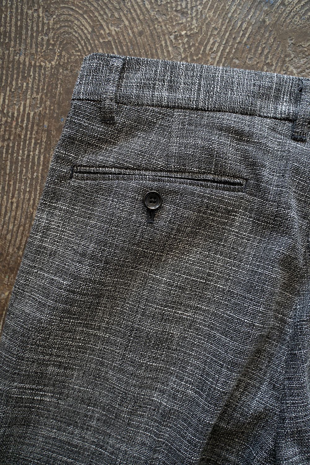 【ラスト1点】【25SS】Summer Tweed Tuck Pants/サマーツイードタックパンツ(GRAY)