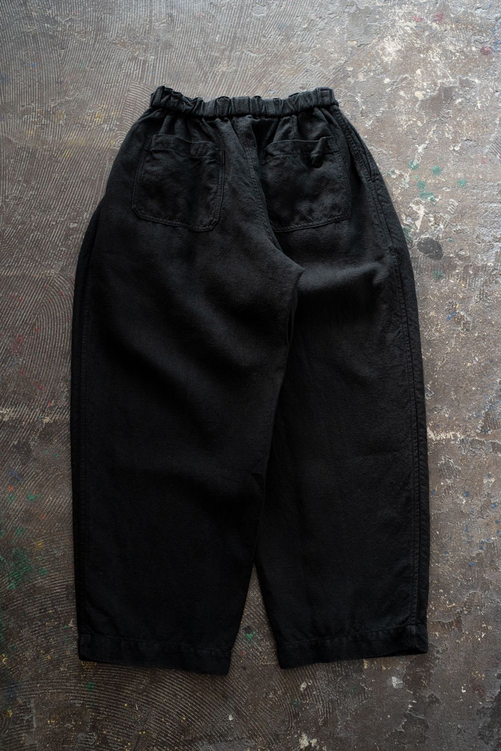 起毛大麻パンツ(黒)