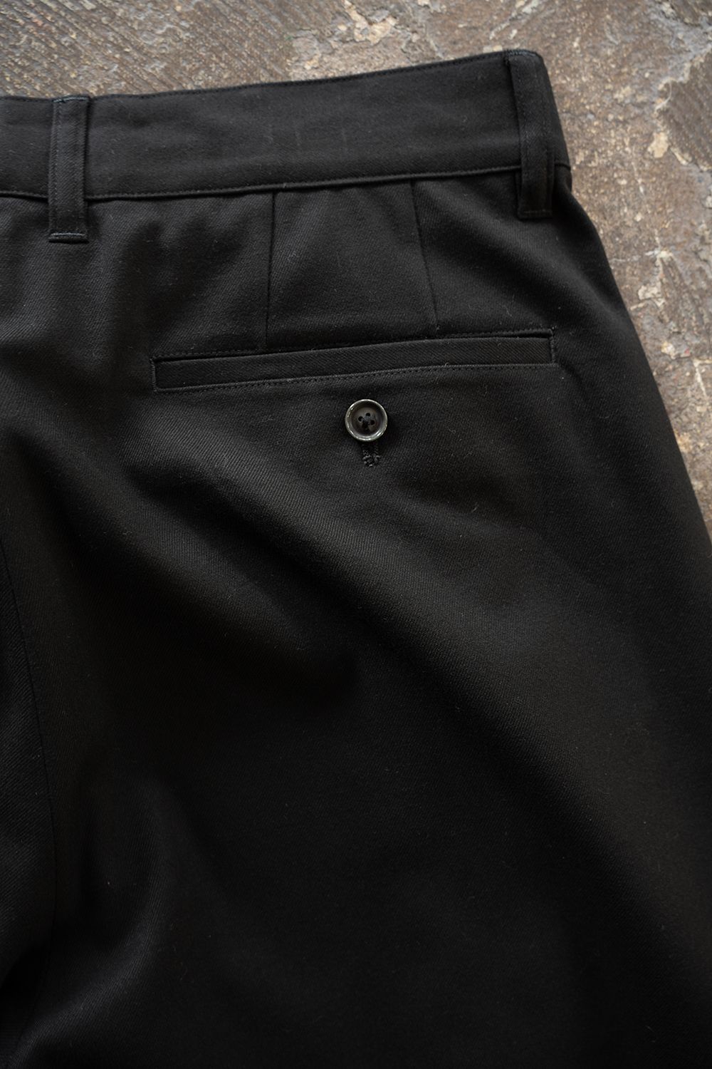 【26AW】2-Tack Wide Slacks/2タックワイドスラックス(BLACK)