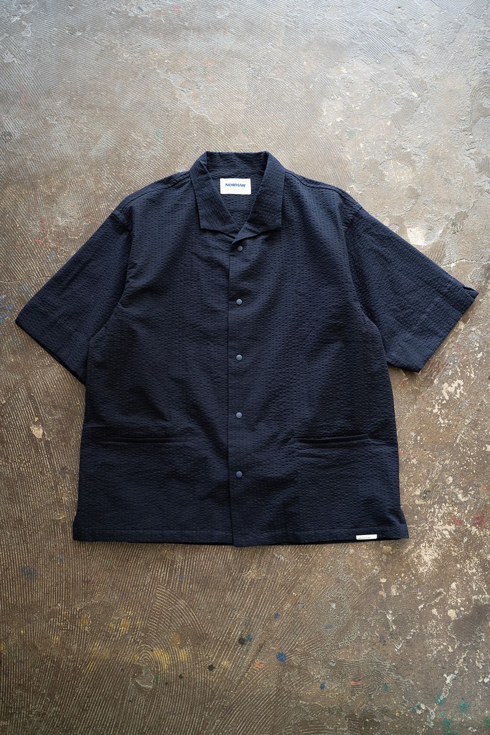 【25SS】"week s/s"pajama【セットアップ】(seersucker NAVY)