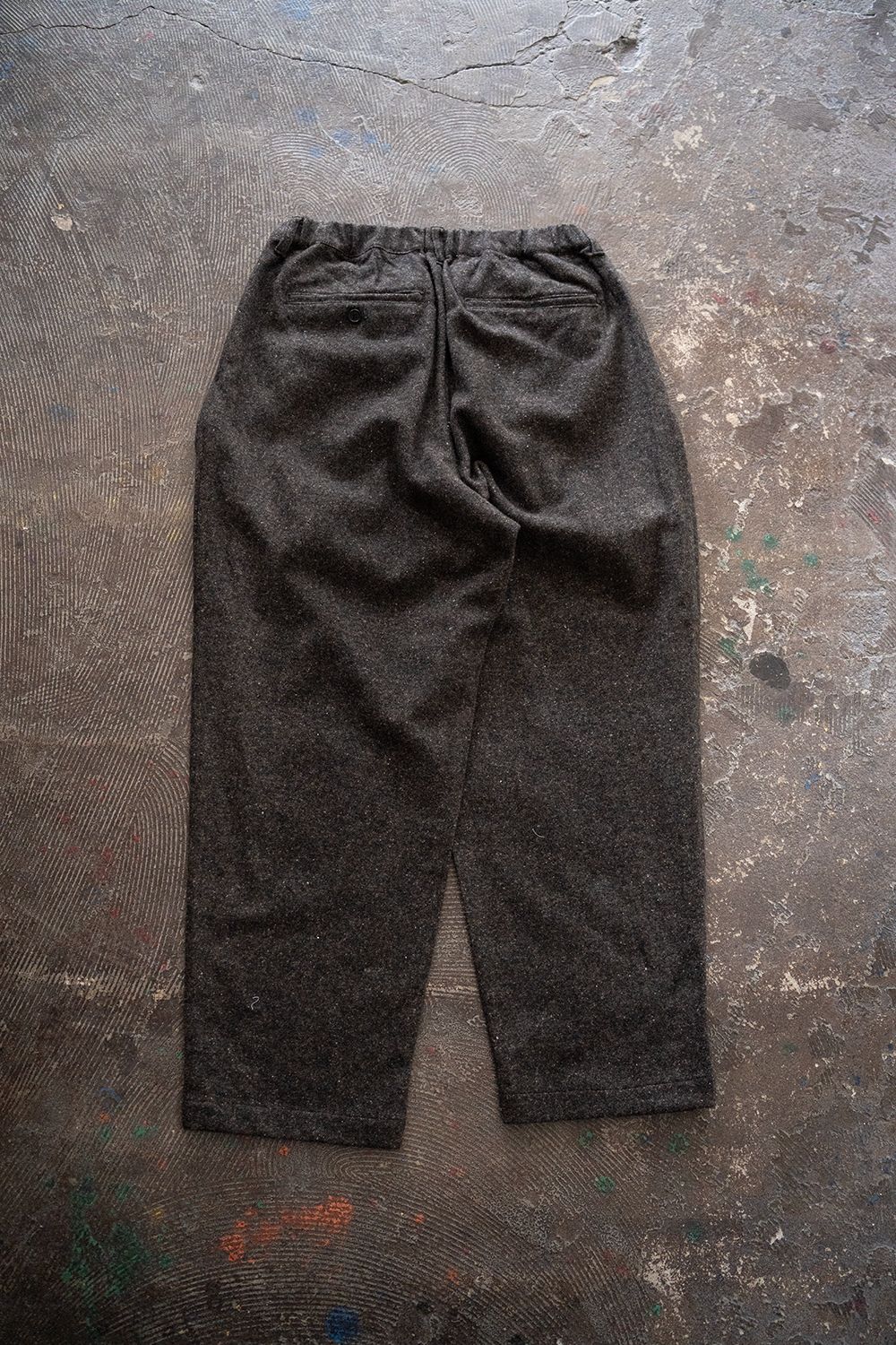 【25AW】5者混ネップツイードスラックス(BROWN)