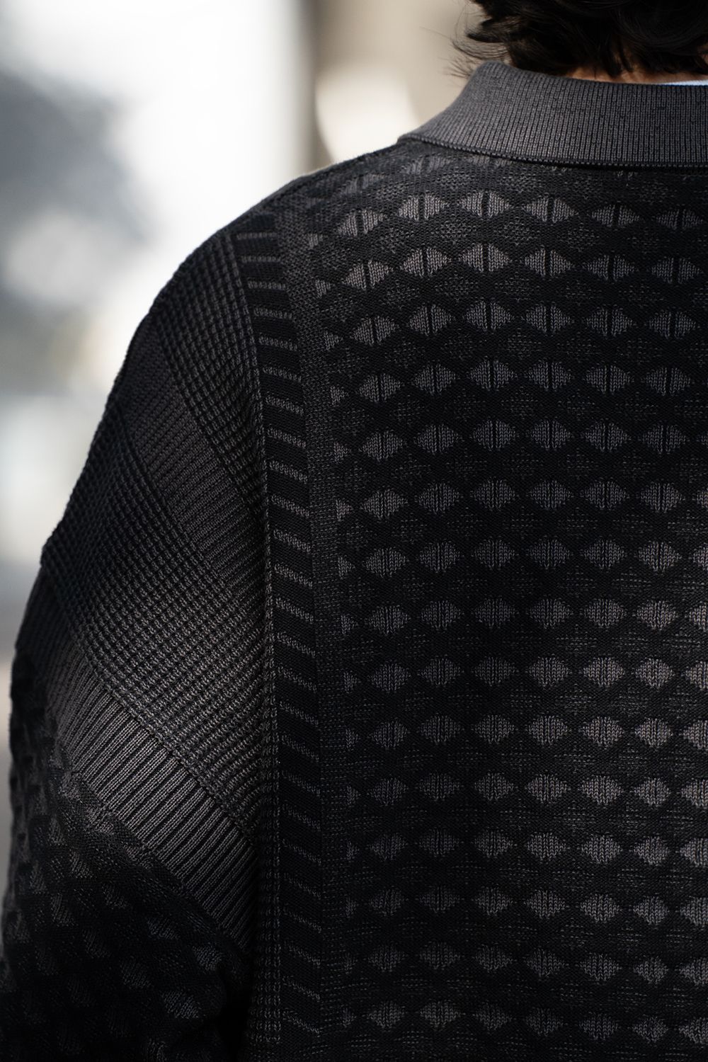 【25AW】Rikka Knit Polo(BLACK)
