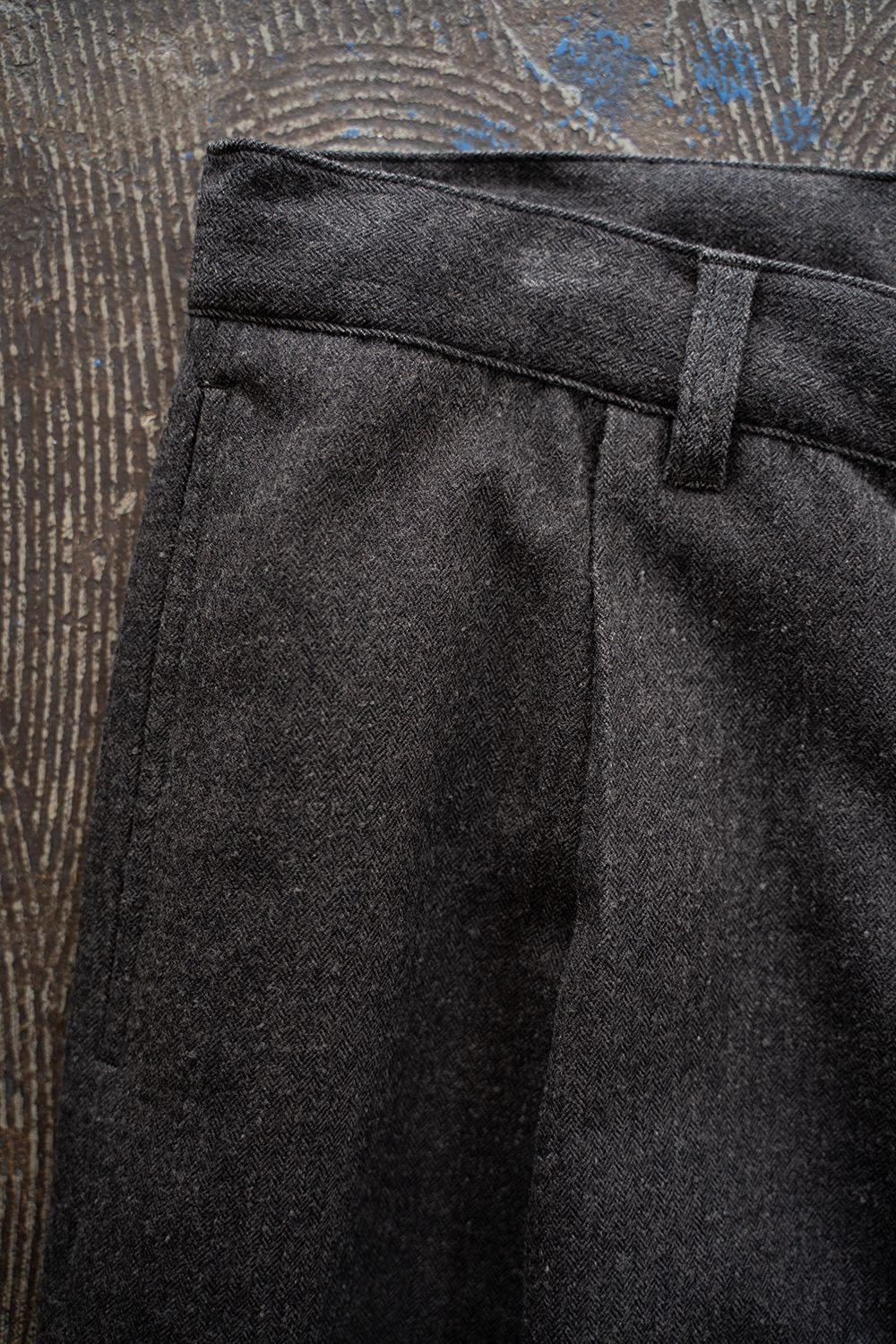【25AW】Herringbone Trousers/ヘリンボーントラウザーズ(BROWN)