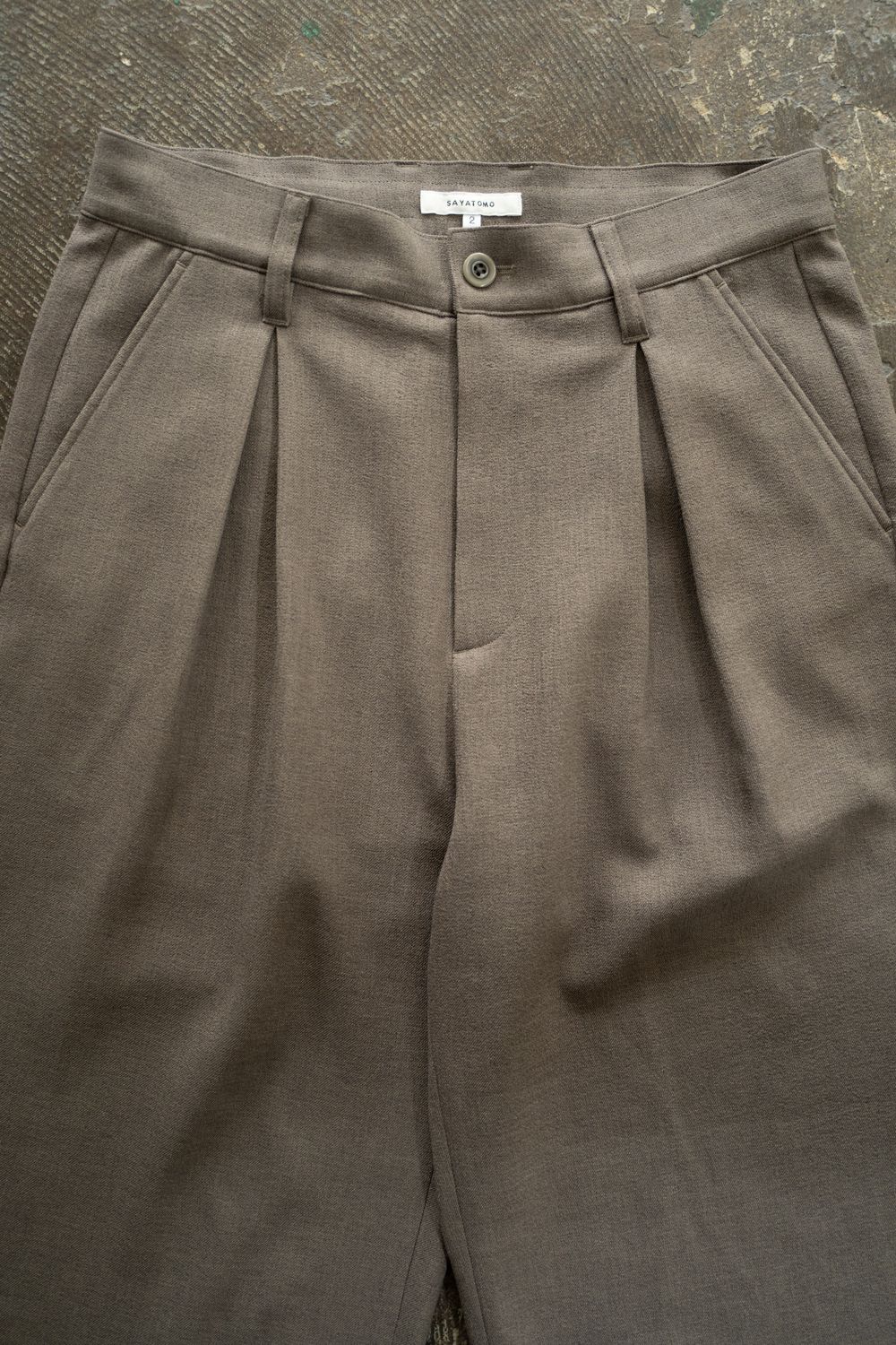 【ラスト1点】【25AW】2-Tack Wide Slacks/2タックワイドスラックス(BEIGE)