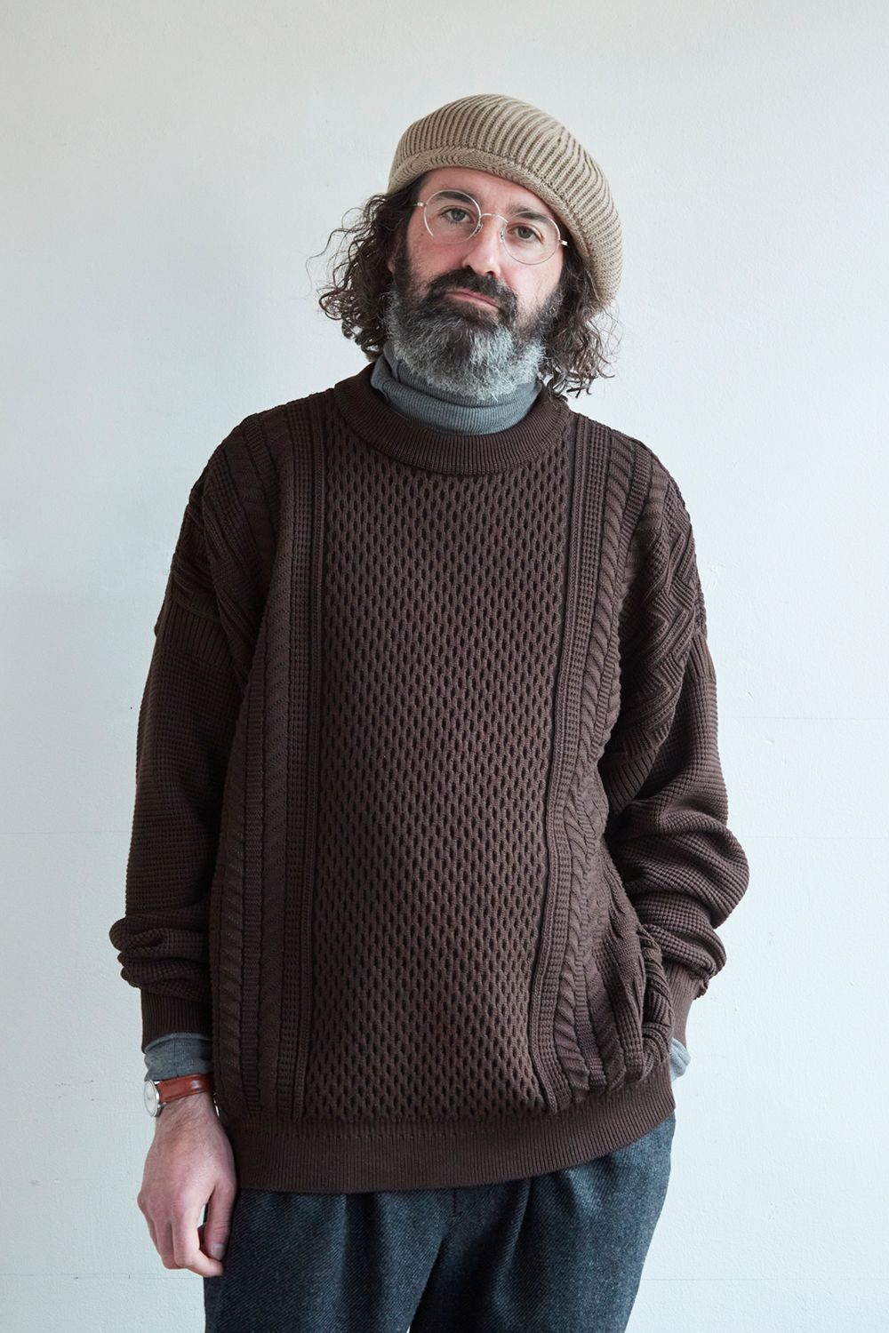 yashiki ヤシキ Fuyuzora Turtle Knit(CAFE) | www.innoveering.net