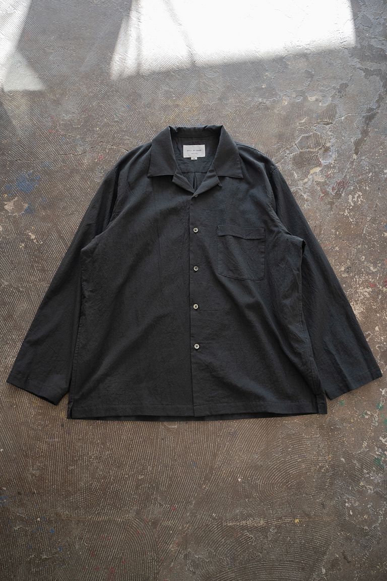 STILL BY HAND - 【ラスト1点】【24SS】コットンシルクオープンカラー 