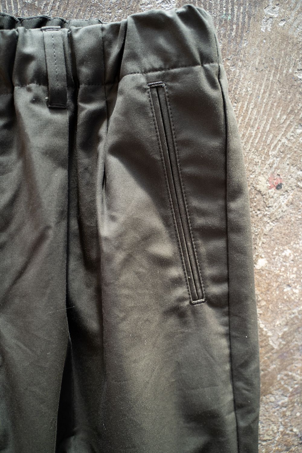 【ラスト1点】【22AW】甘撚りオックス2タックイージーパンツ(CHARCOAL)