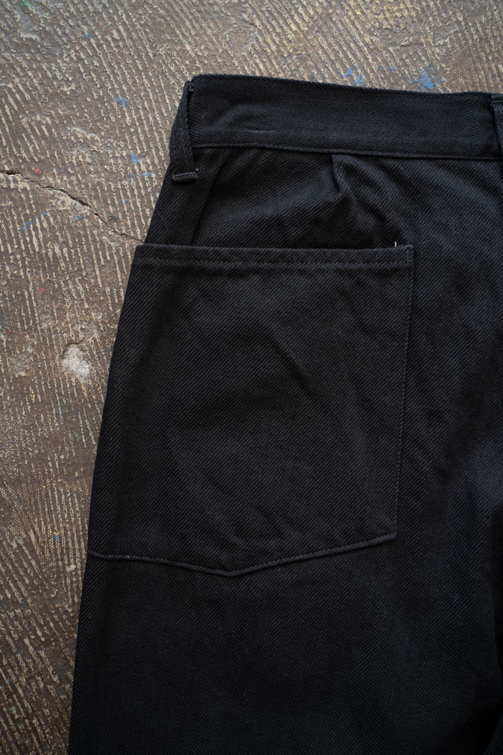 【25AW】12ozデニムワンタックパンツ(BLACK)