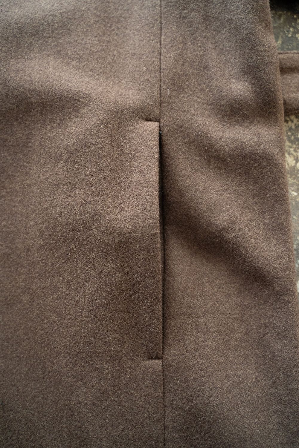 【25AW】Belted Over Coat/ベルテッドオーバーコート(BROWN)