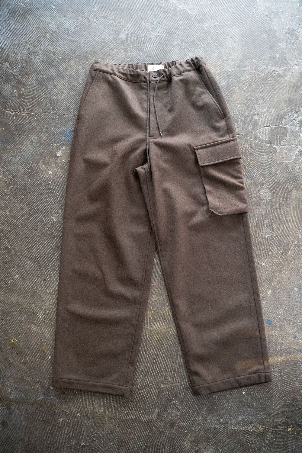 STILL BY HAND - 【22AW】ウールフラノイージーパンツ(BROWN) | Salty